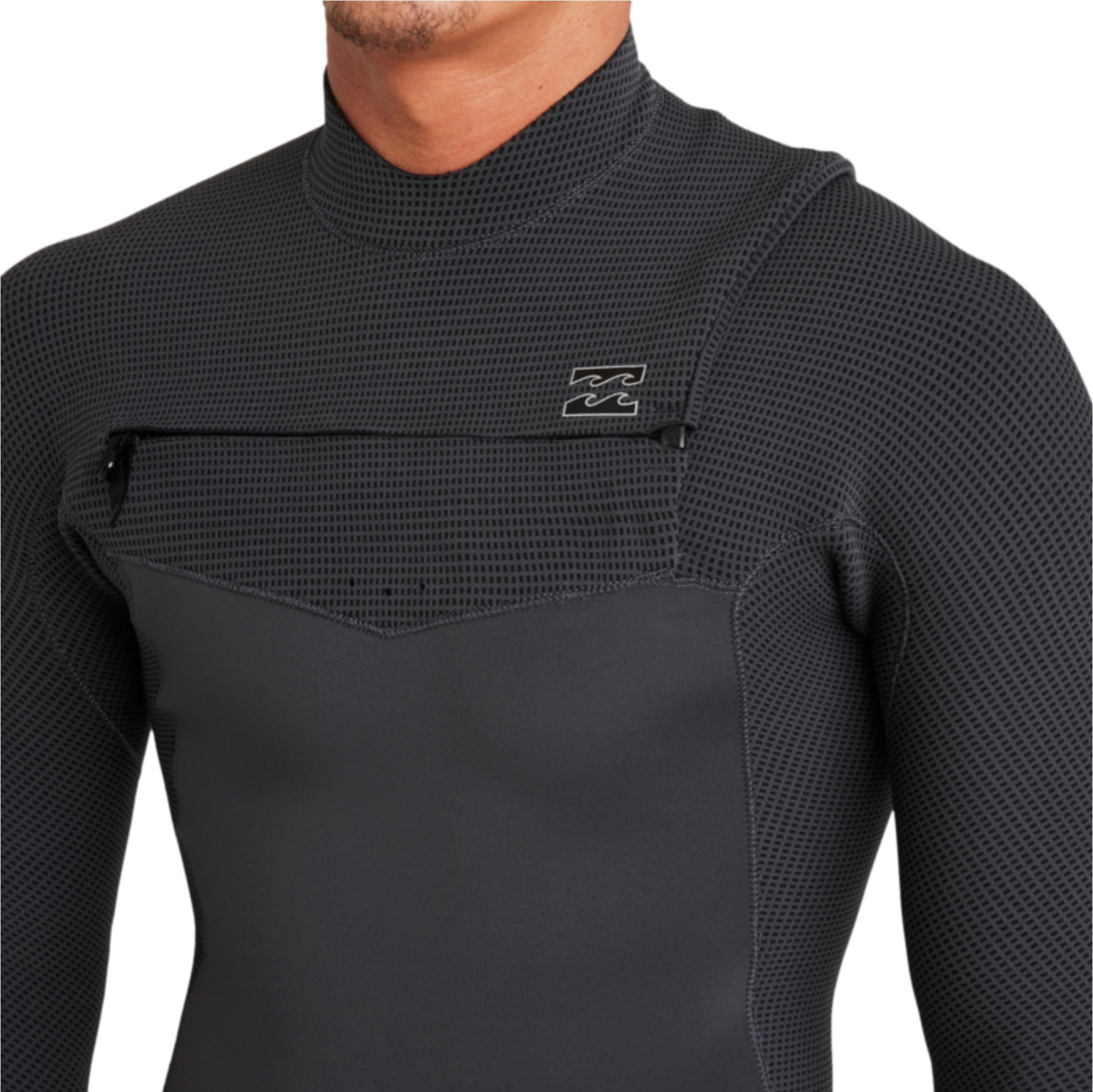 2026 Billabong Mens Revolution Natural 3/2mm Chest Zip Wetsuit 24AW191504 - Graphite